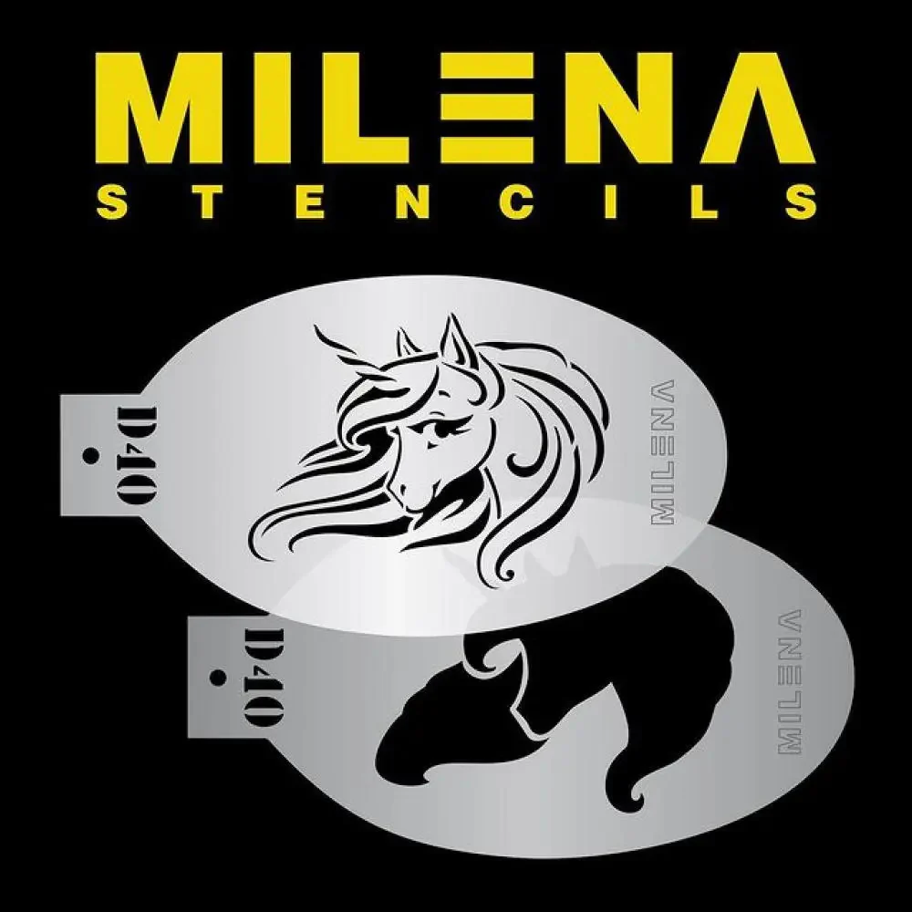 Milena Flowing Mane D40 šablona